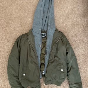 Olive green hoodie